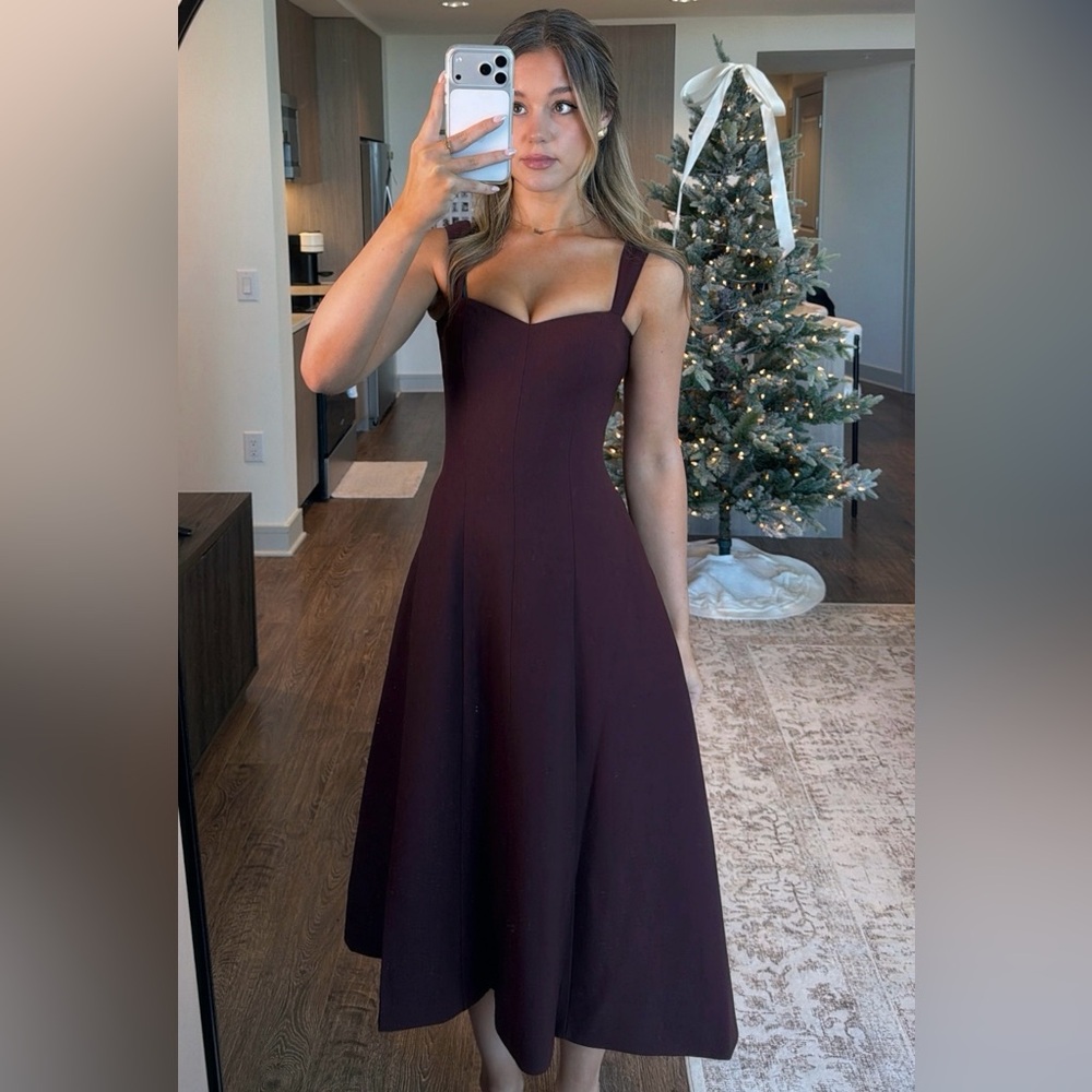 NWT Fleur Elize Margaux Midi Dress – Bordeaux